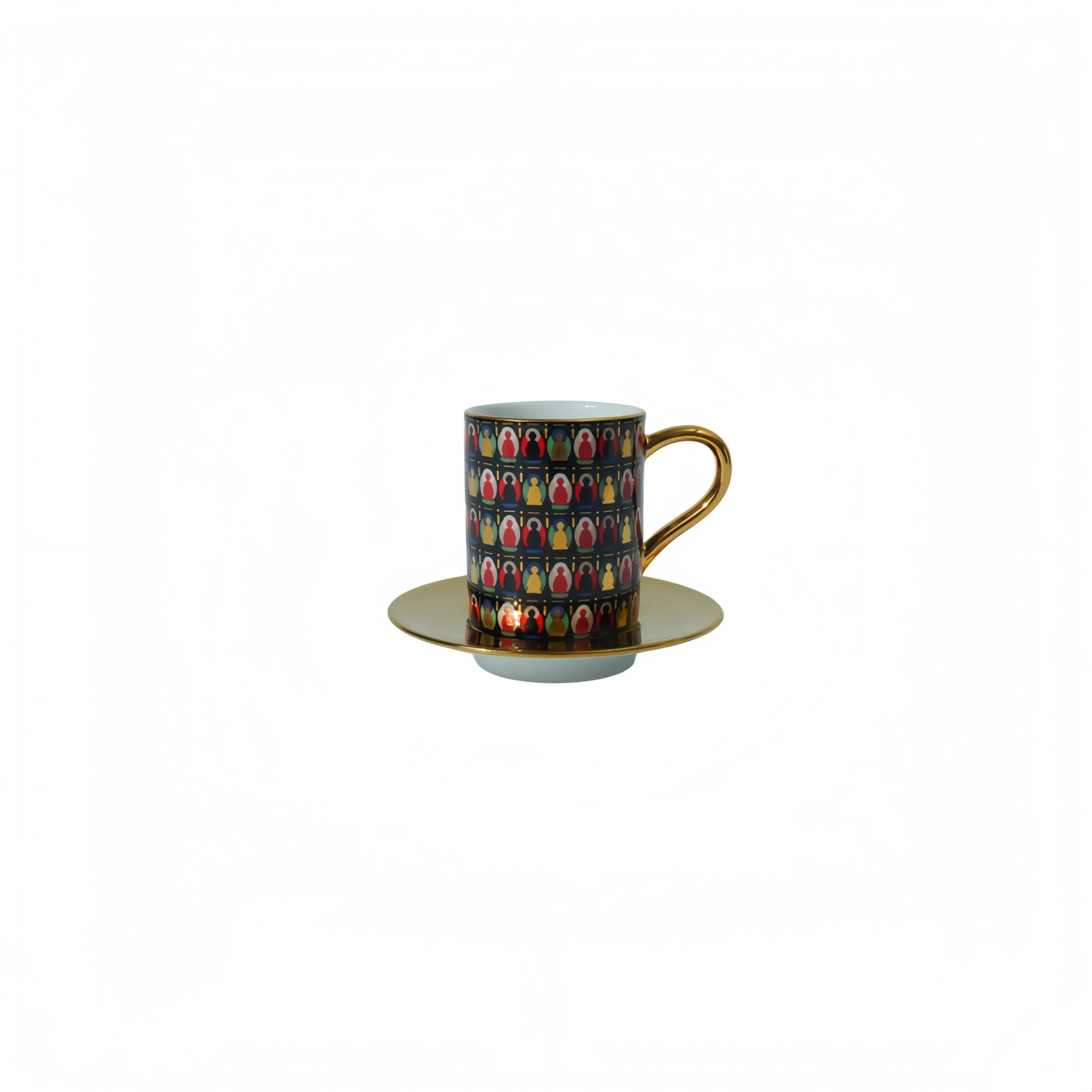 Thousand Buddhas Black Coffee Cup Set