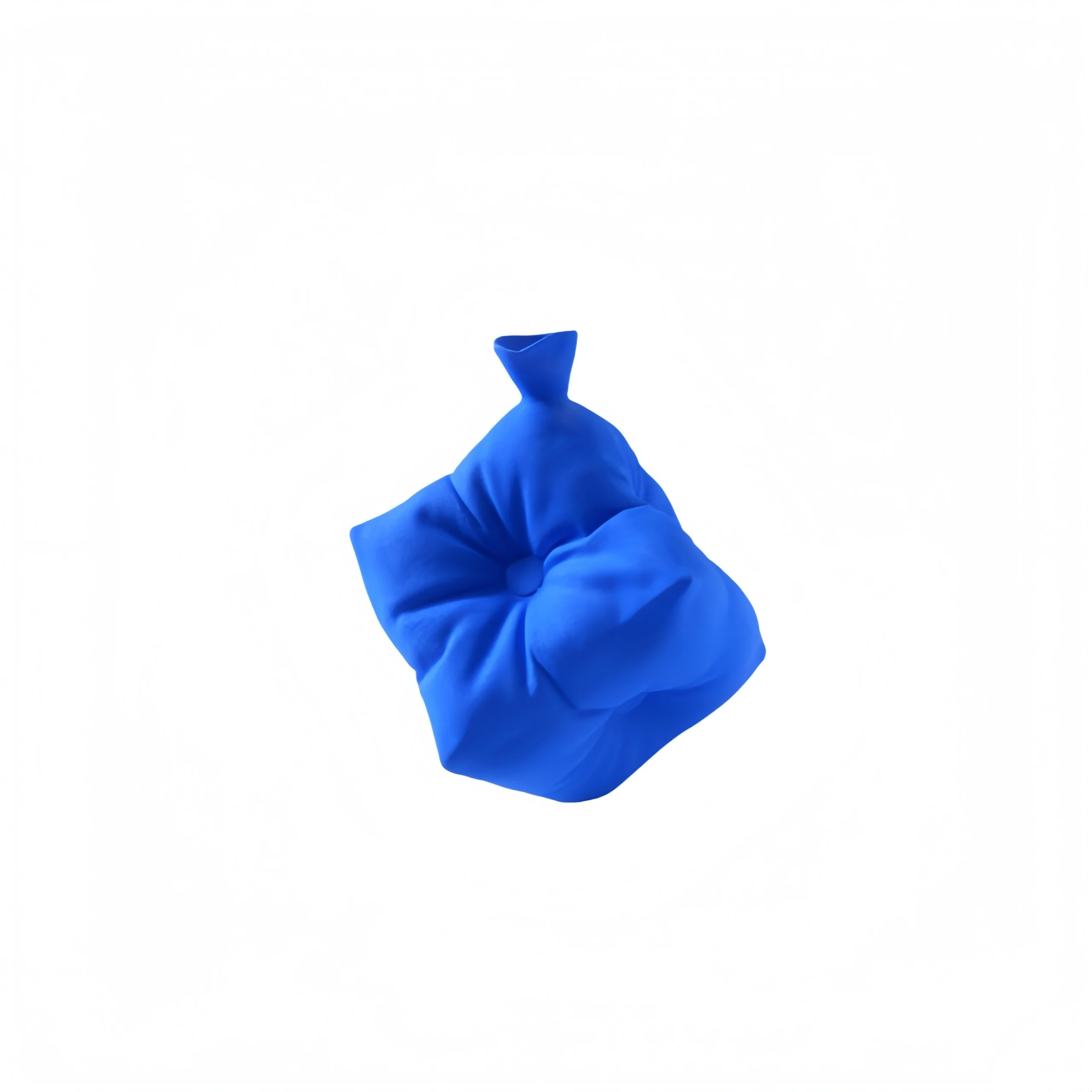 Pillow Dice Ceramic Planter – Matte Blue