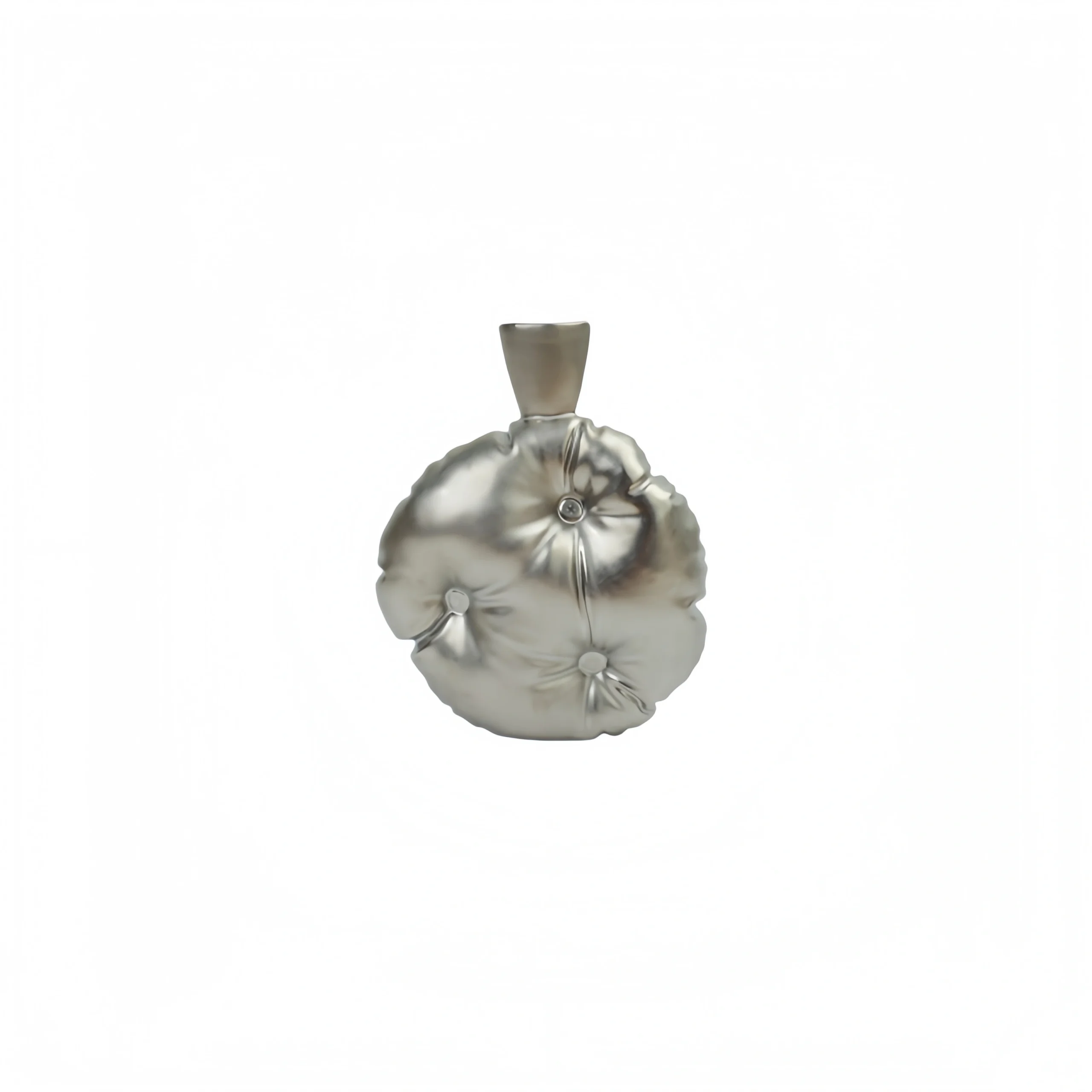 Pillow Cookie Ceramic Planter – Silver