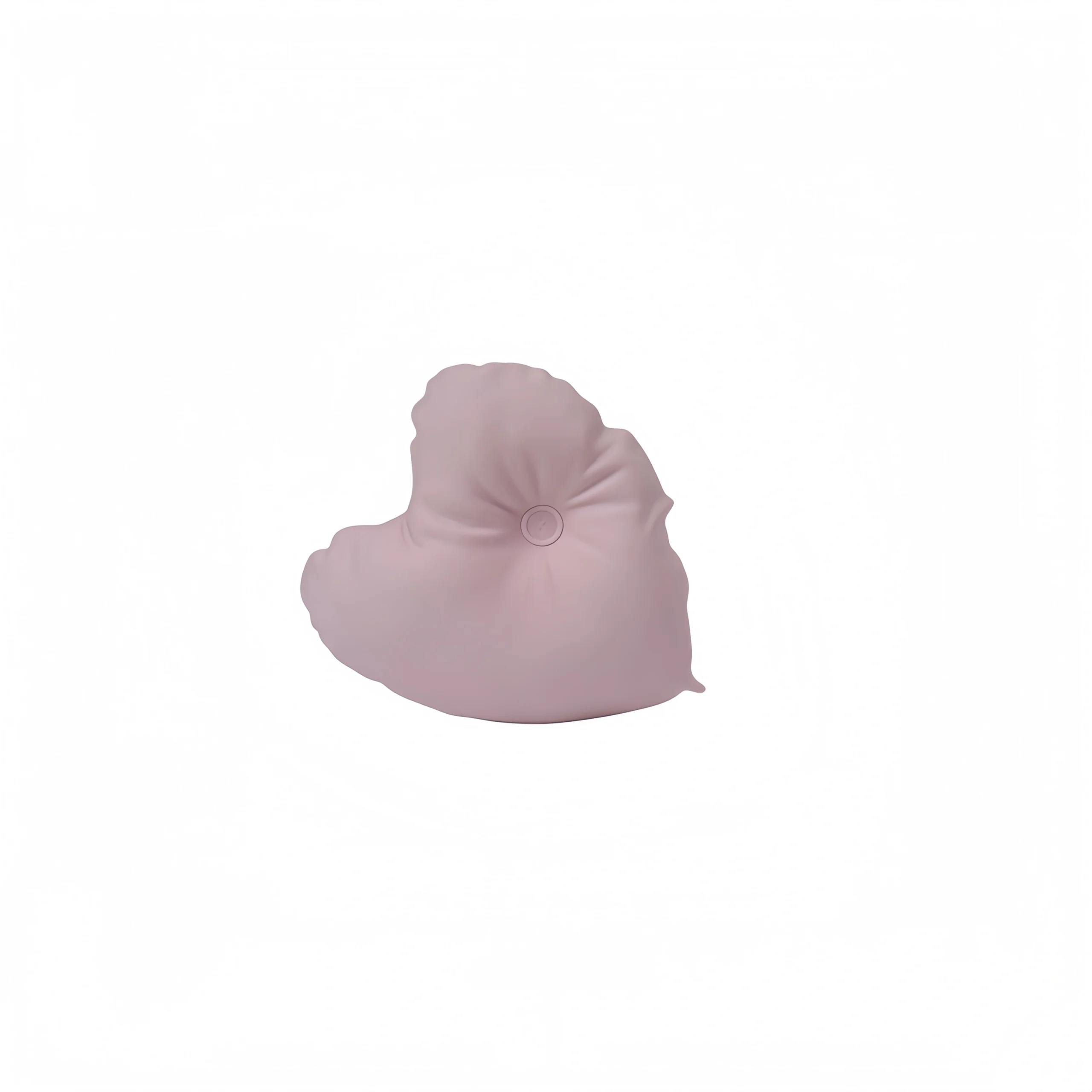 Pillow Heart Ceramic Planter – Matte Light Pink