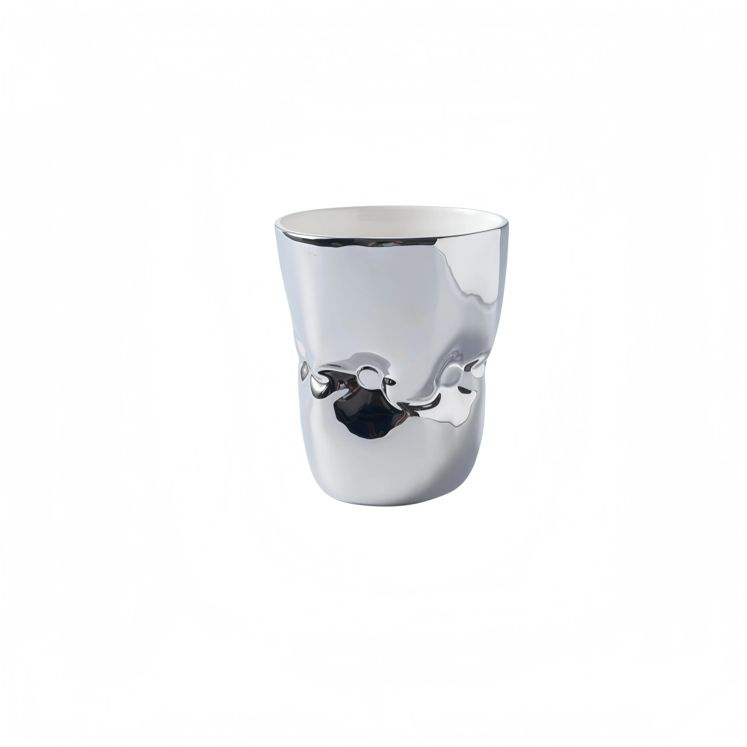 Small Button Cup – Silver
