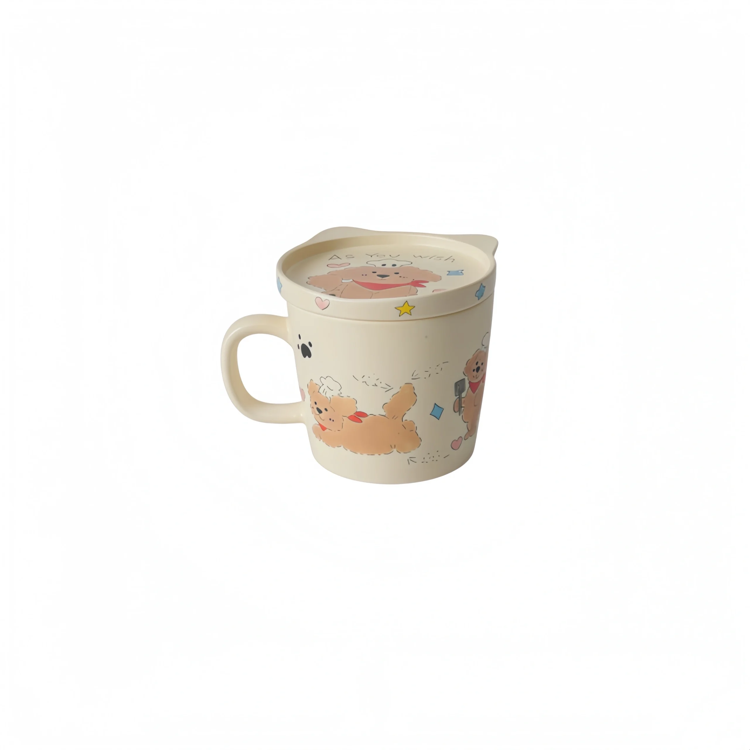 Ceramic Line Art Puppy Mug