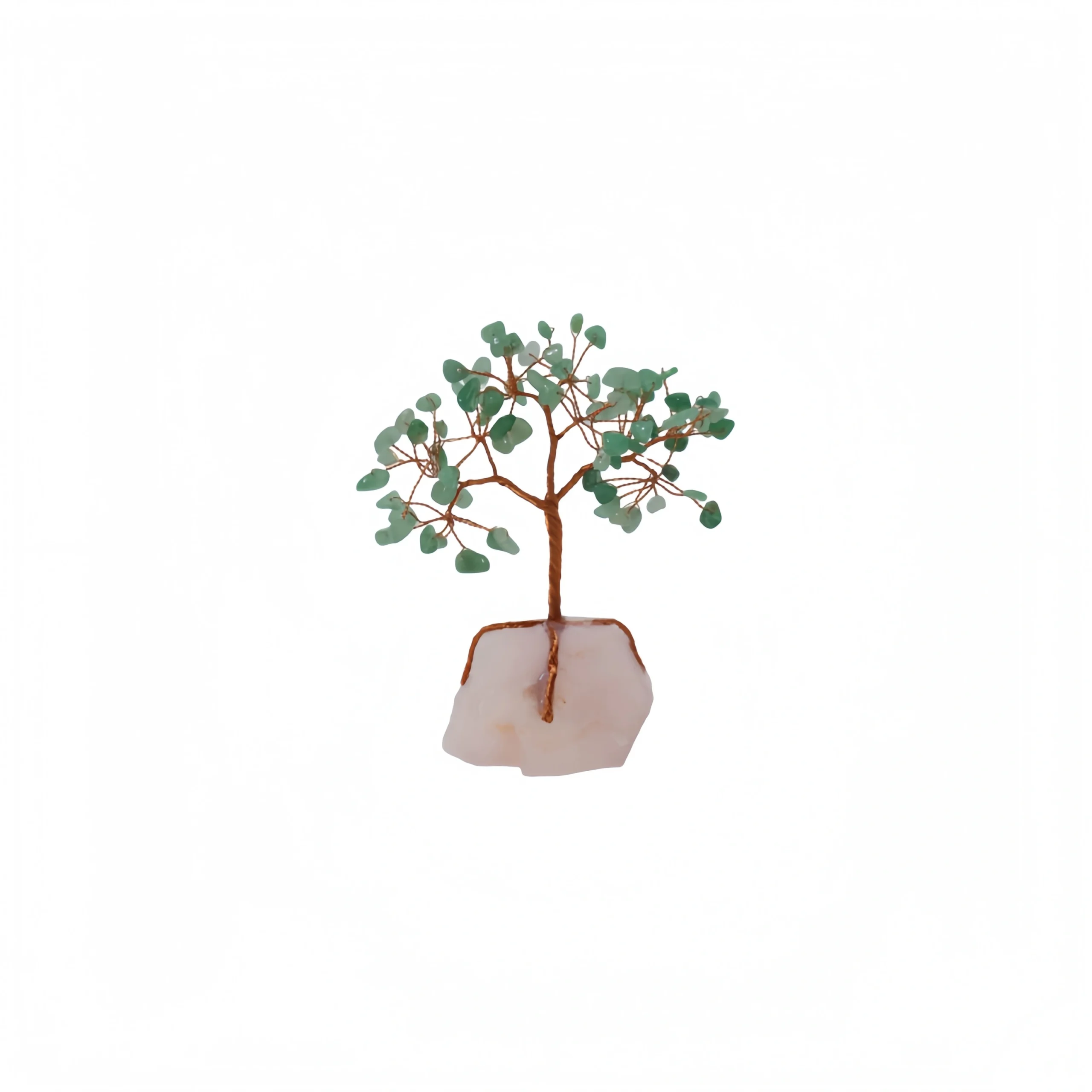 Natural Aventurine Money Tree With Rose Quartz Base