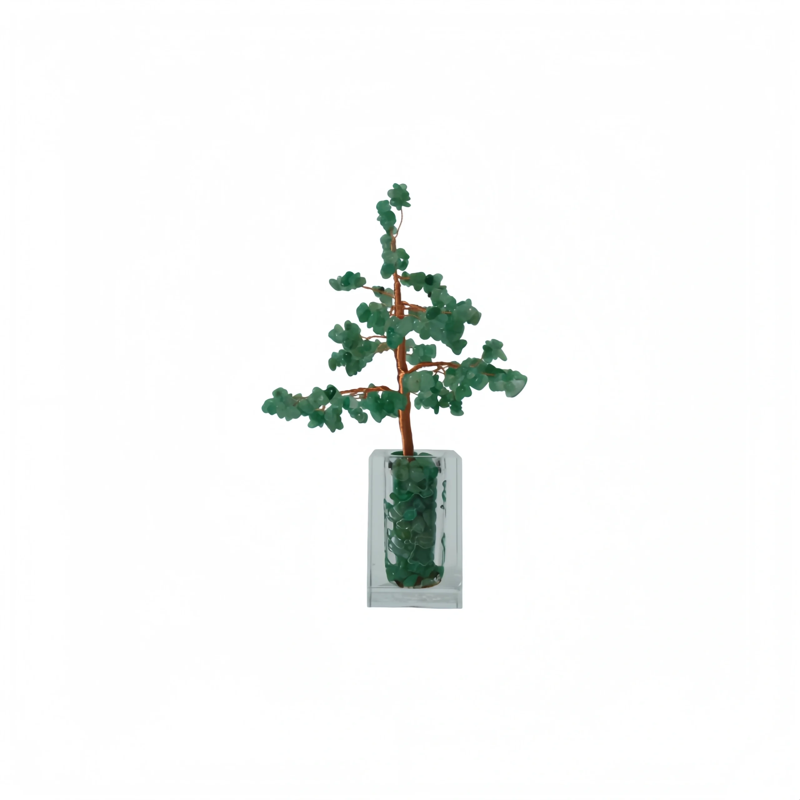 Crystal Money Tree In Square Crystal Pot