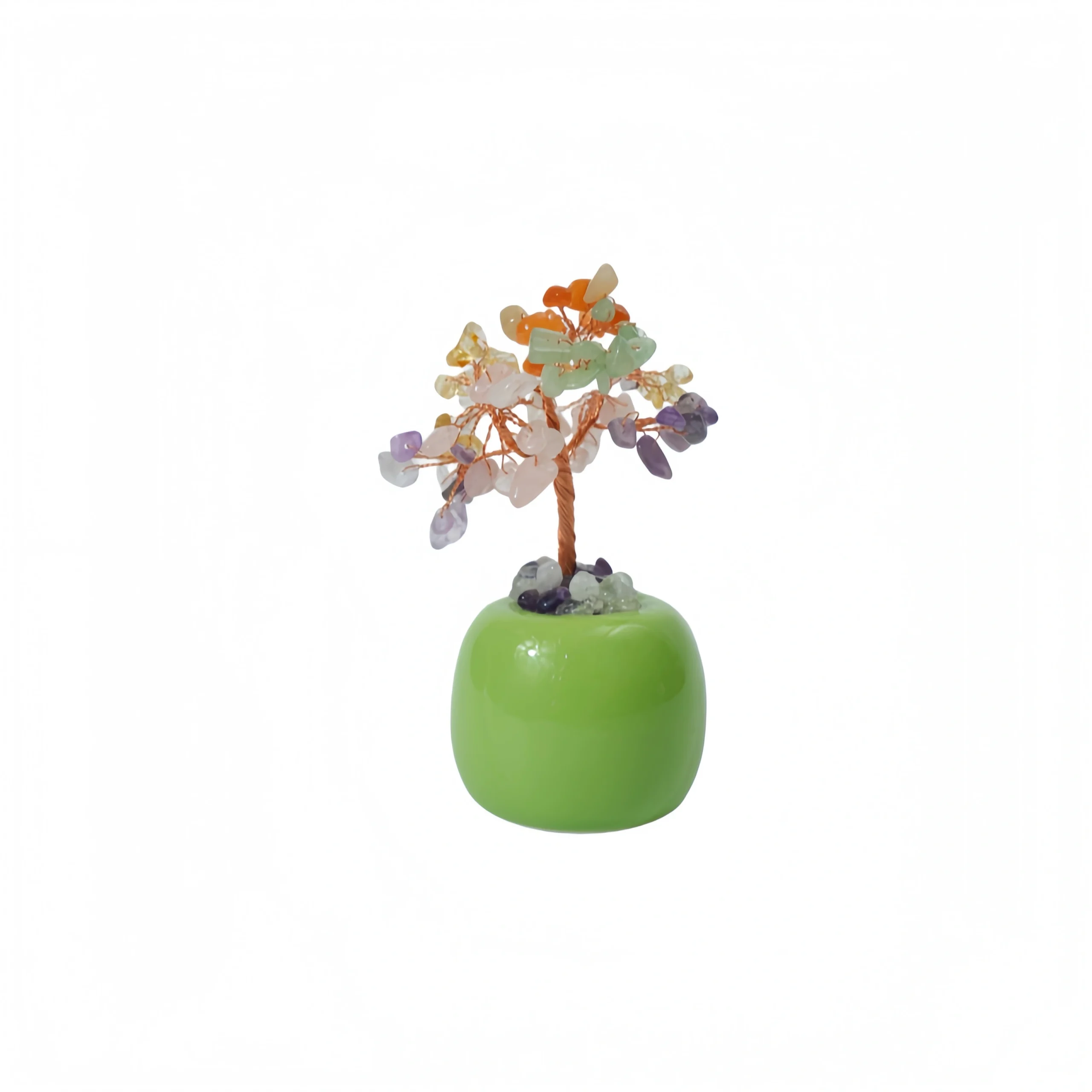 Ceramic Fruit Cup Money Tree Figurine