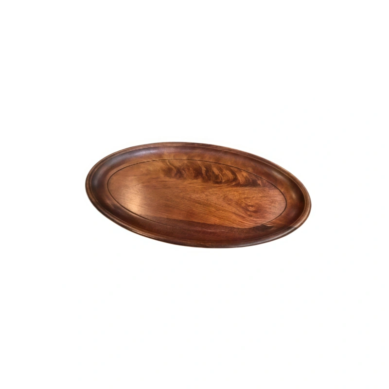 Wooden Large Oval Tray