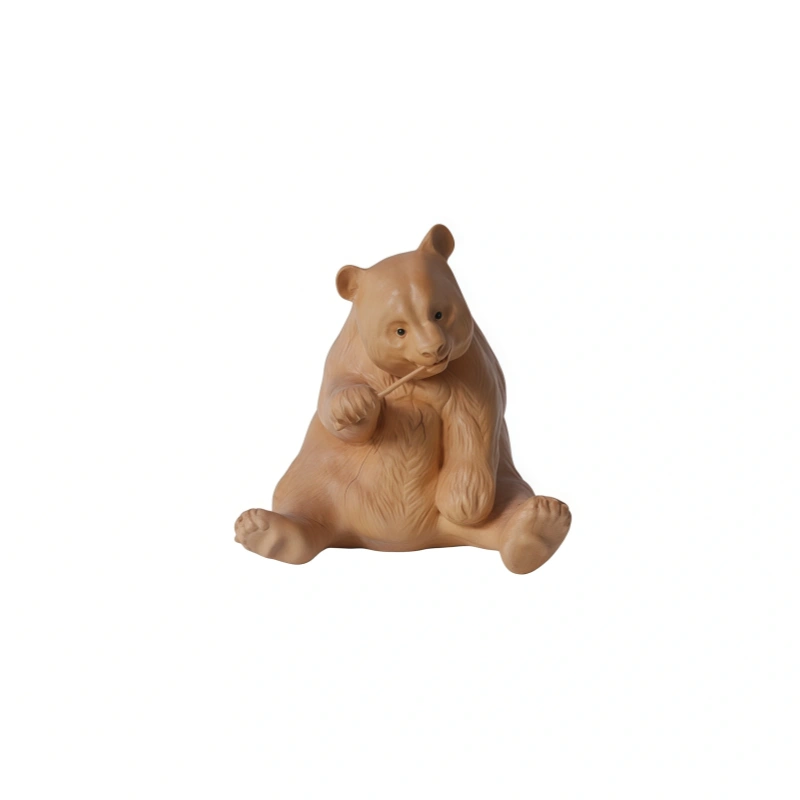 Gluttonous Bear Small Boxwood Ornament