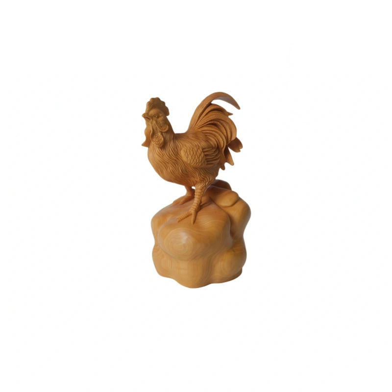 Large Rooster Boxwood Ornament
