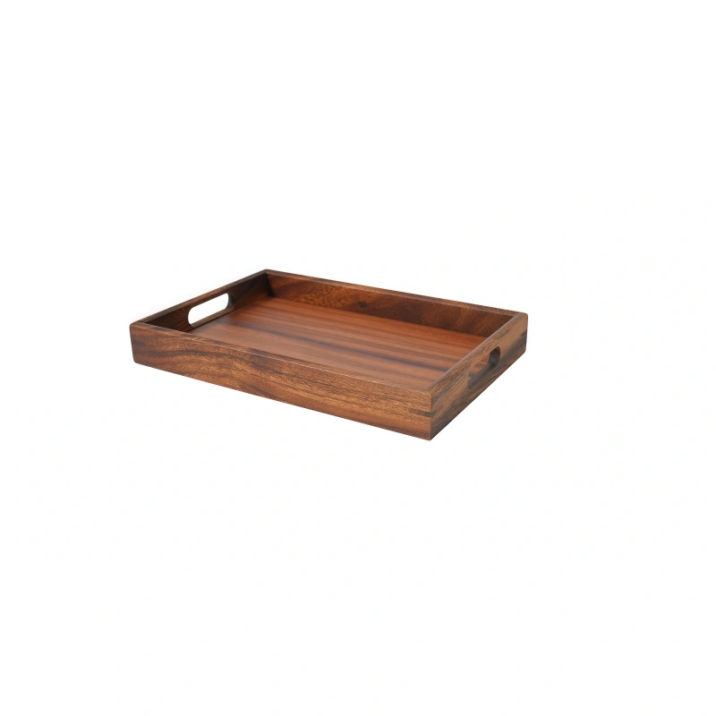 Walnut Double-Handle Tray – Small
