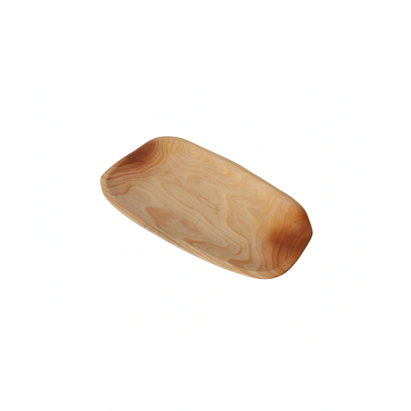 Fir Wood Rounded Edge Rectangular Fruit Tray