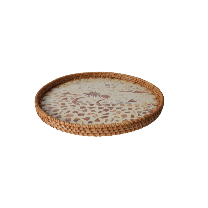 Rattan Round Basket Set of Two