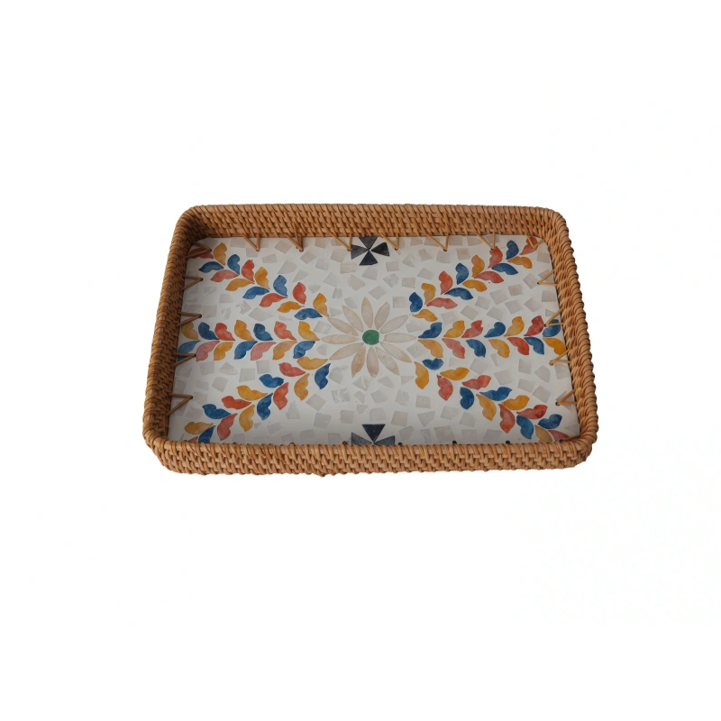 Rattan Square Basket Set of Two