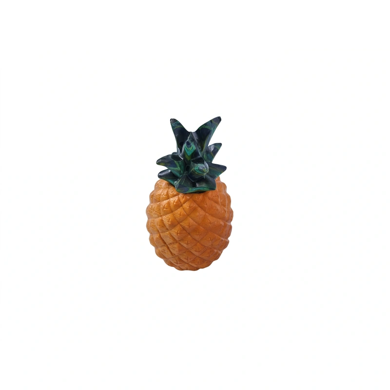 Wood Carved Pineapple Ornament