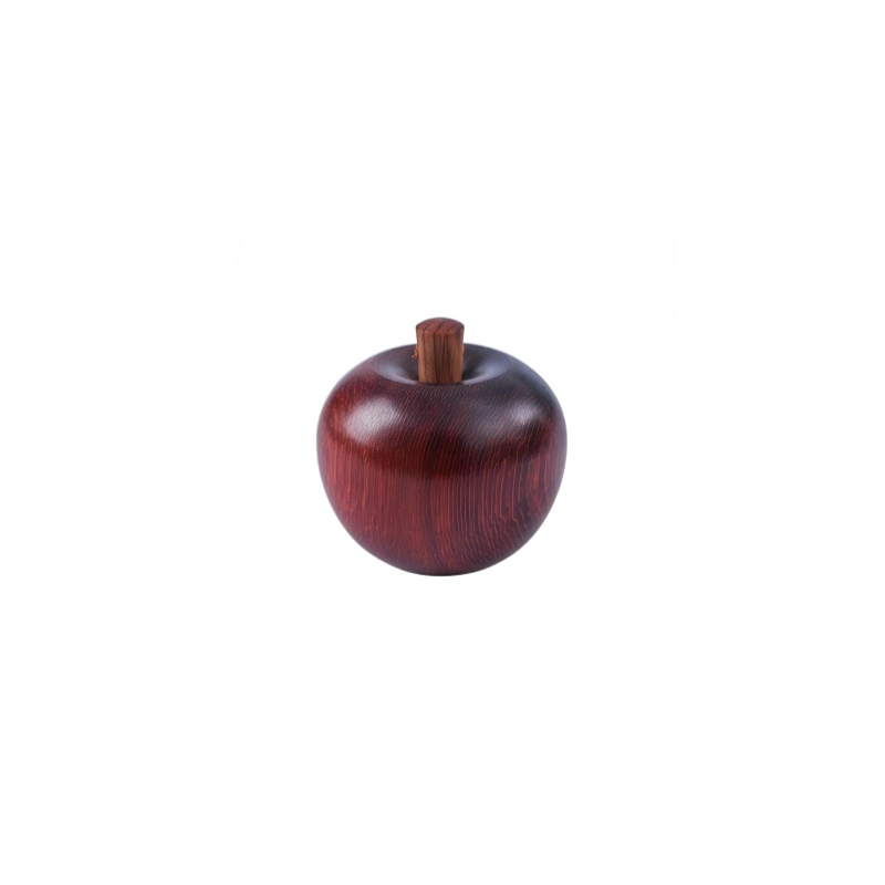 Wood Carved Apple Ornament