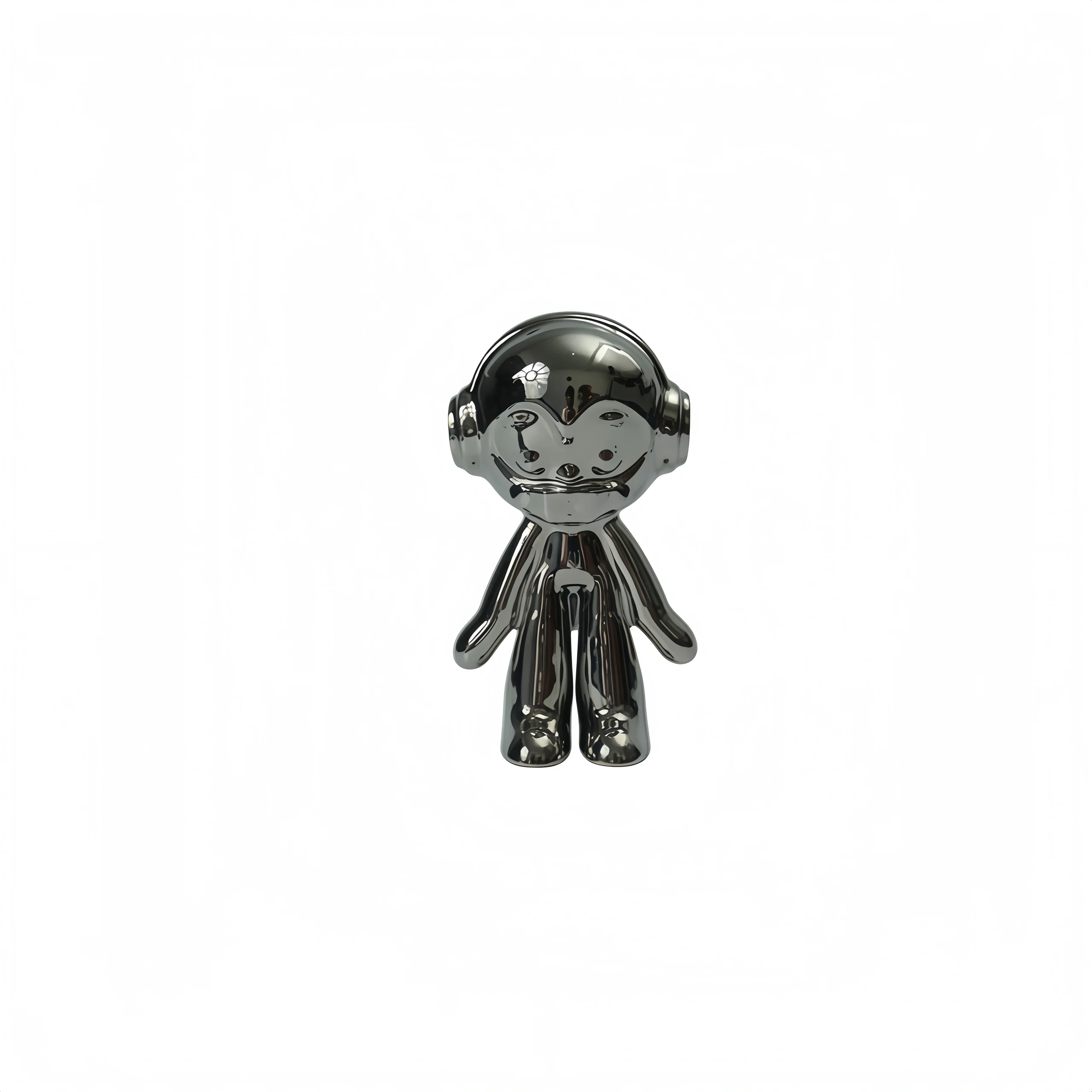 Mini Three Wise Monkeys Electroplated Ceramic Figurine
