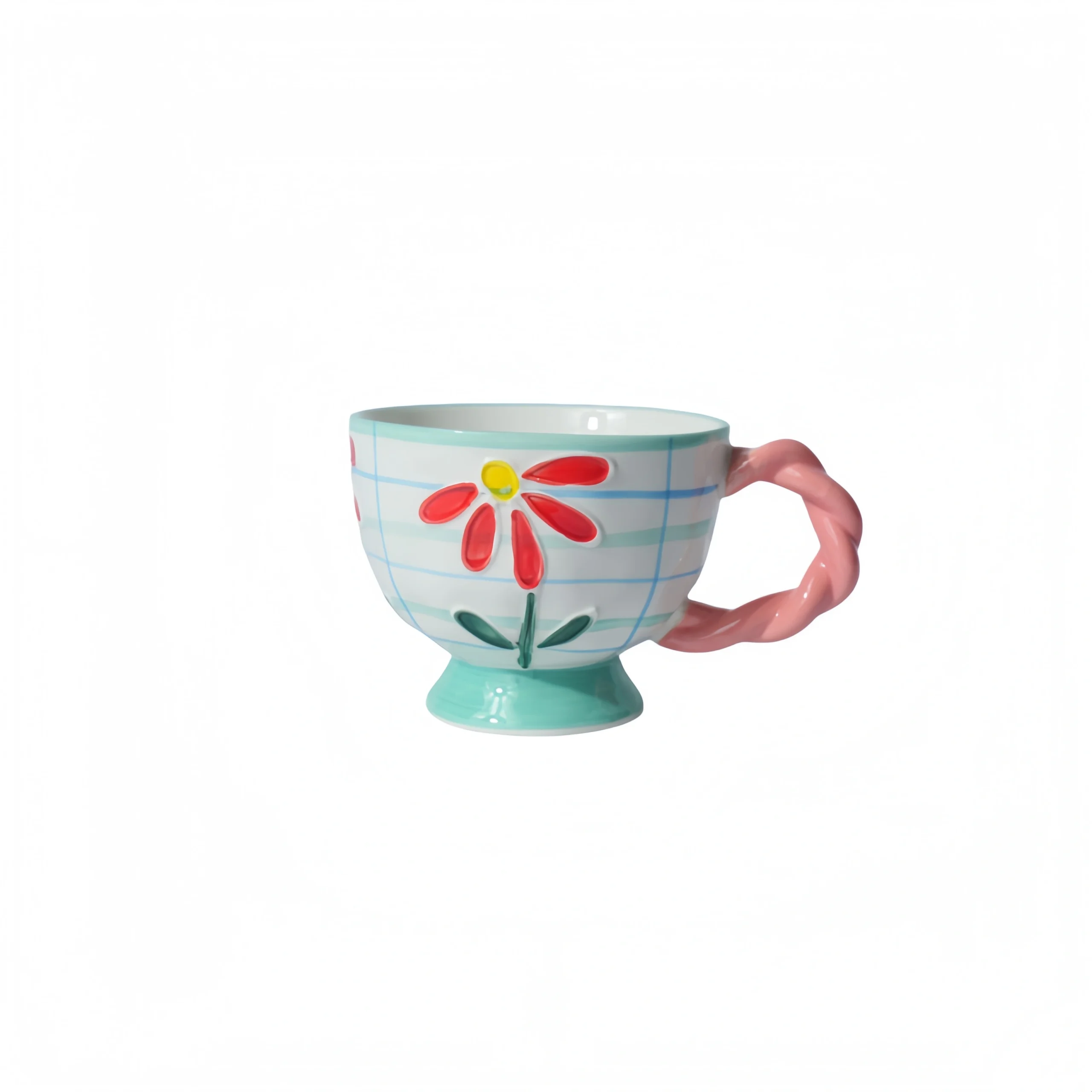 Red Flower Cartoon Cup