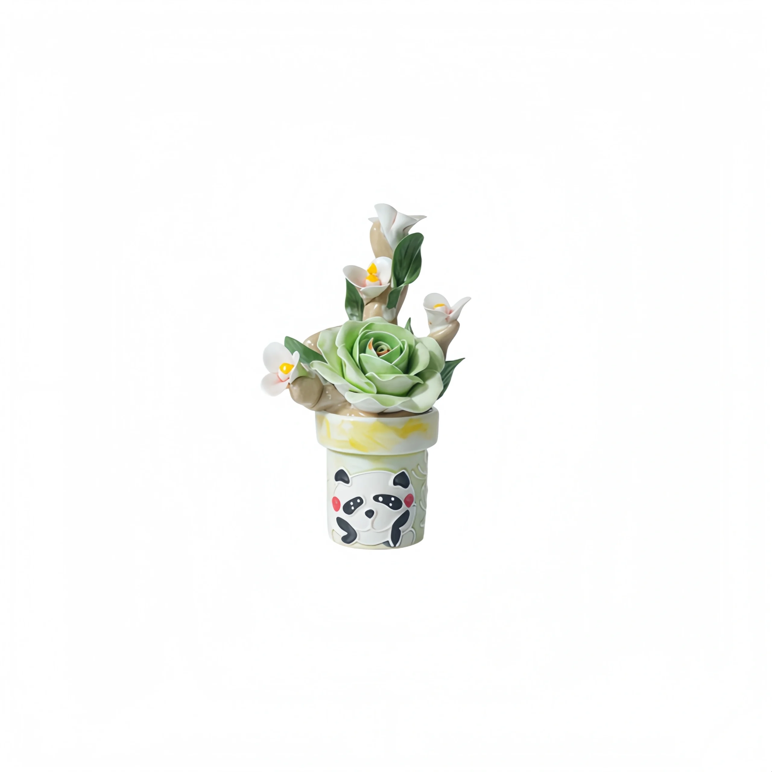 Ceramic Green Flower Bouquet