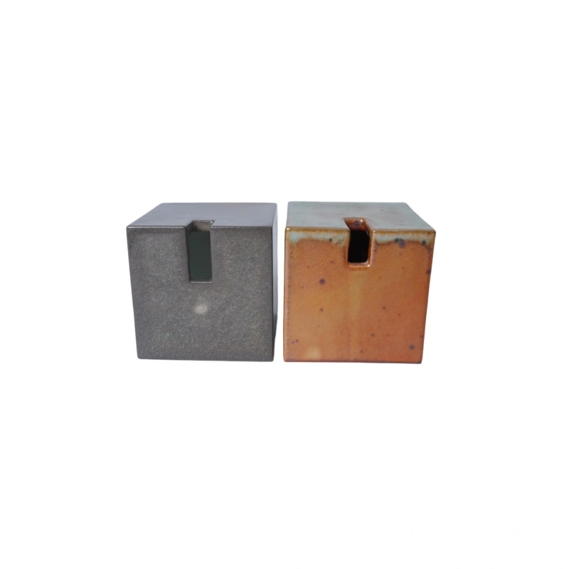 Wood-Fired Square Creative Flower Vessel