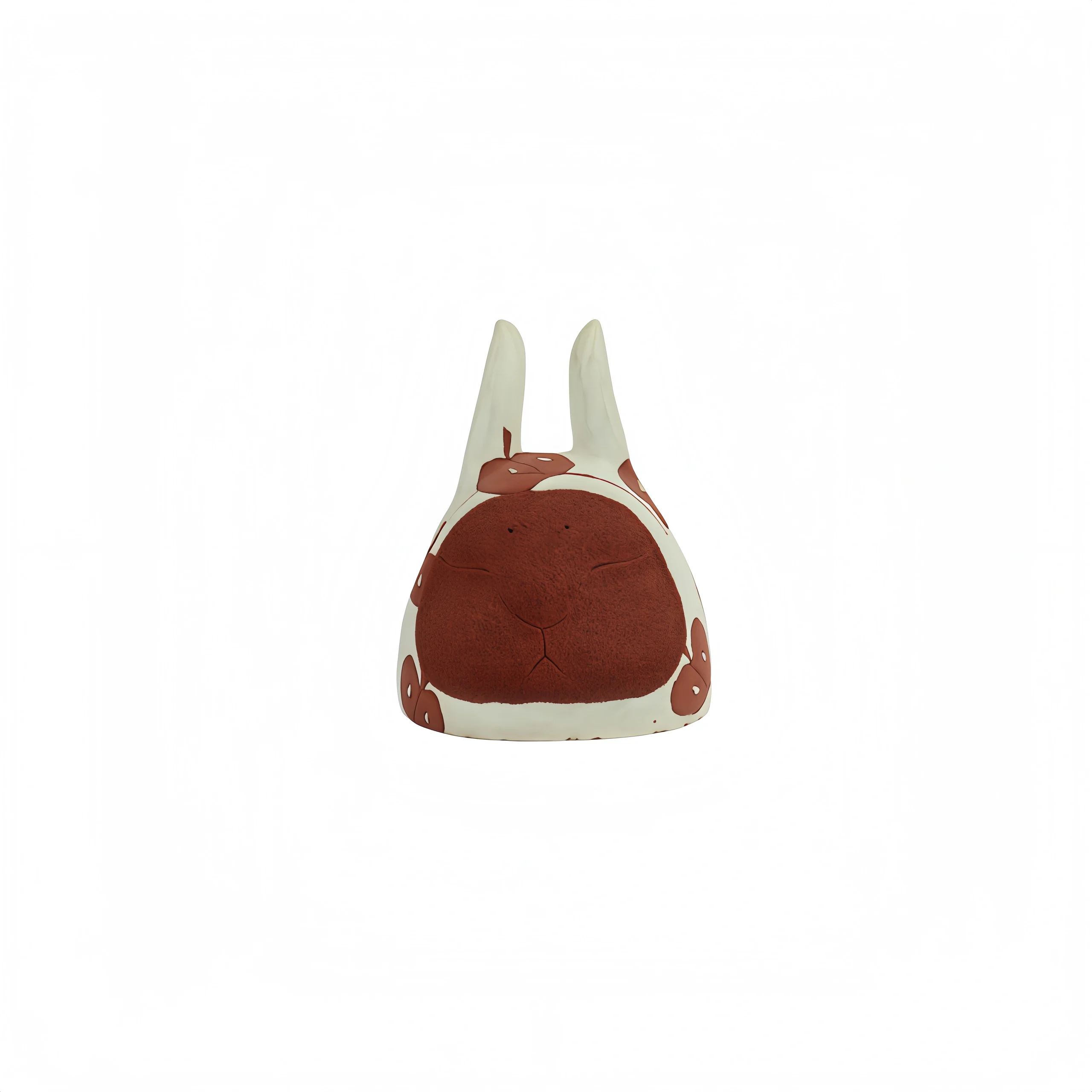 Apple Bunny Head Figurine