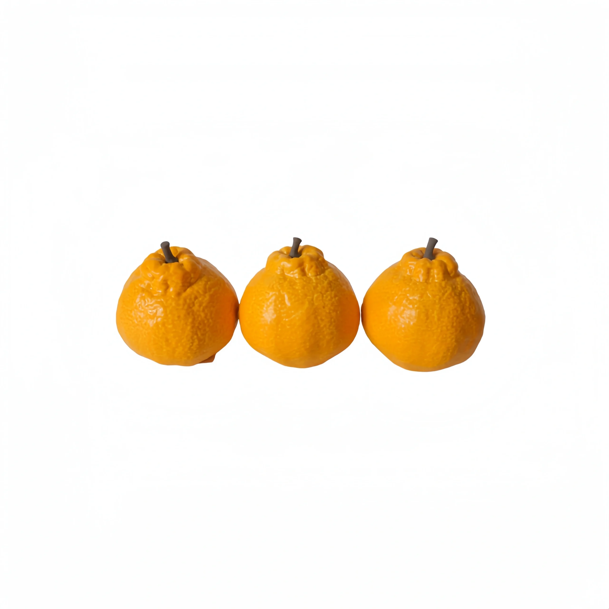 Ceramic Realistic Shiranui Mandarin Orange Figurine