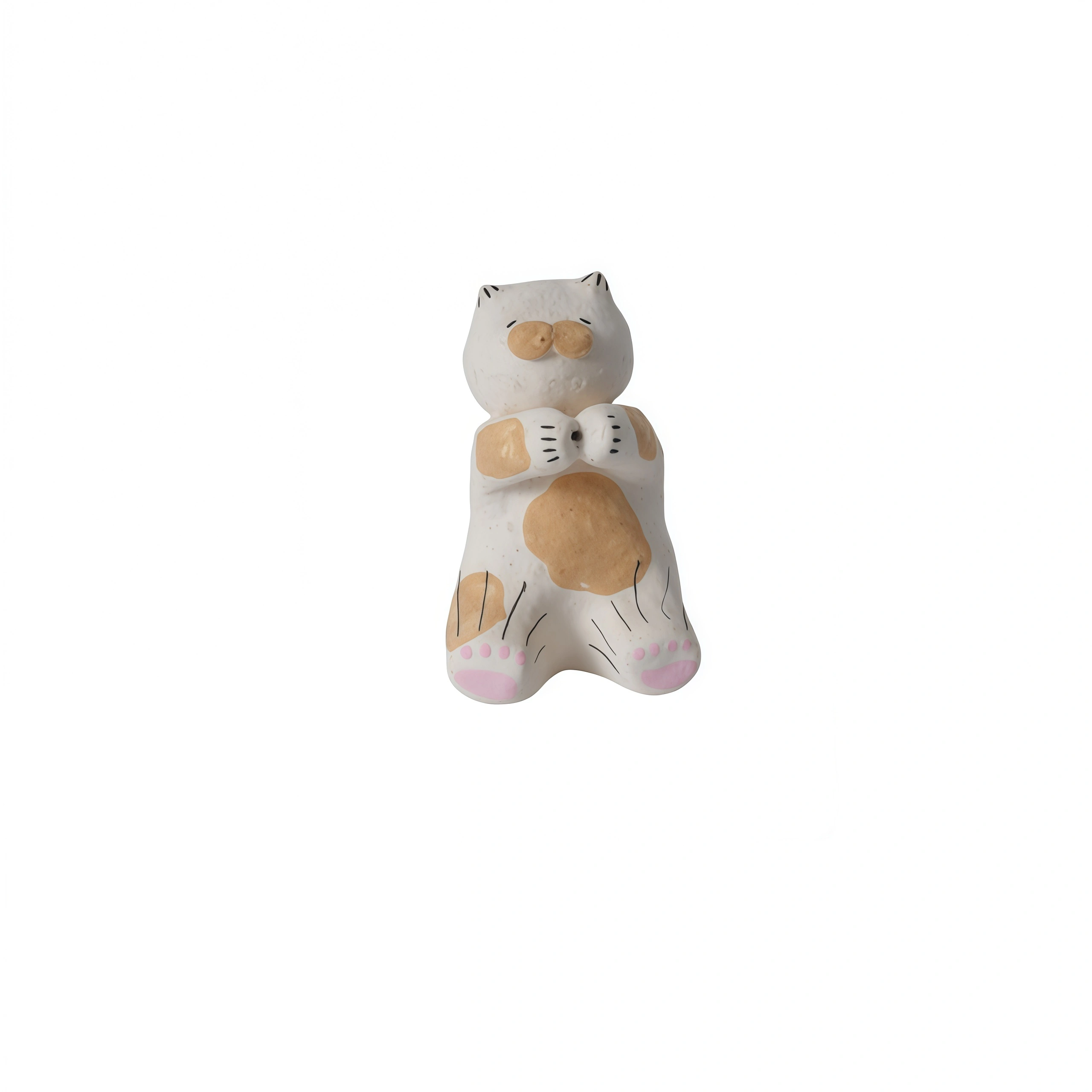 Rustic Sitting Pig Figurine