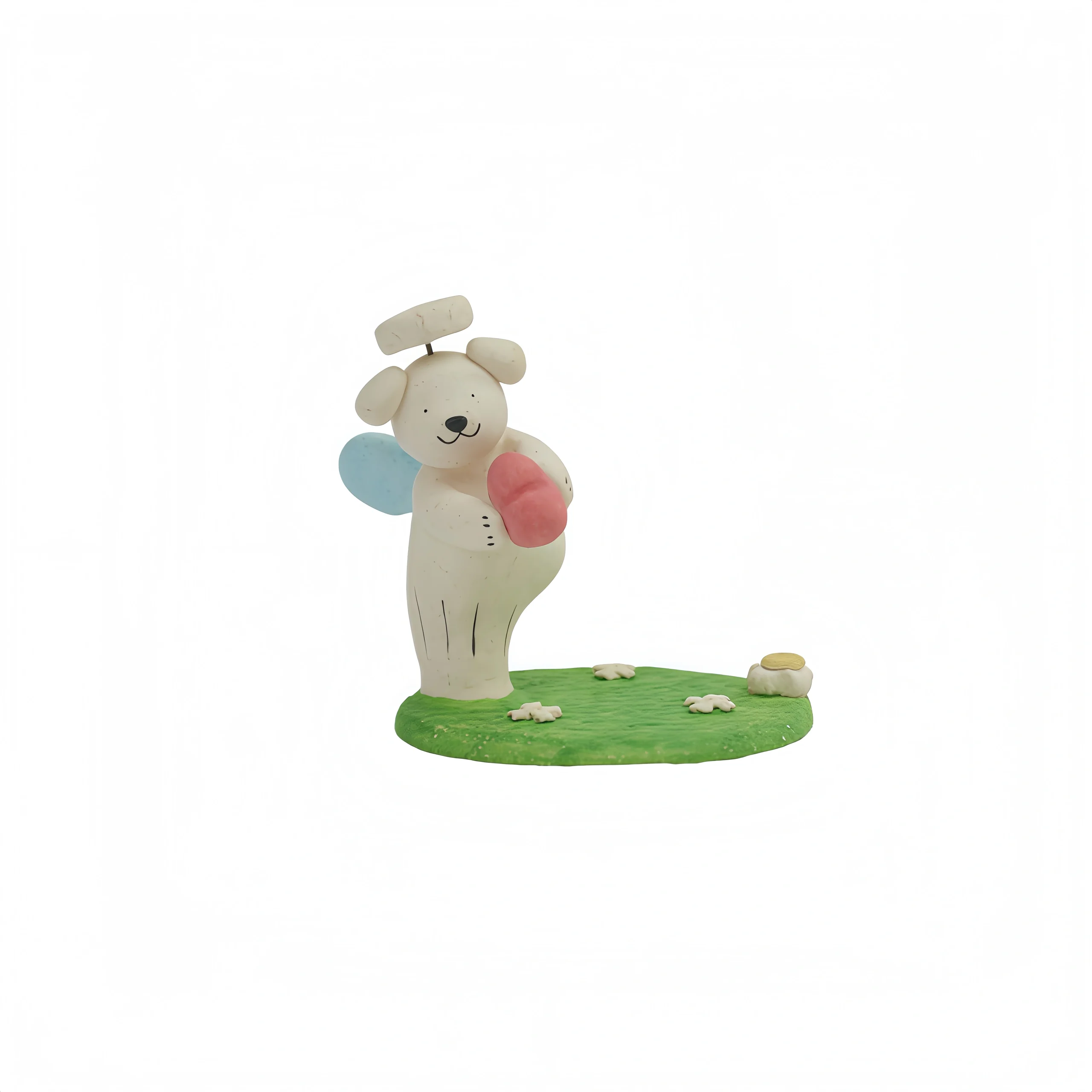 Puppy Holding Heart Phone Holder