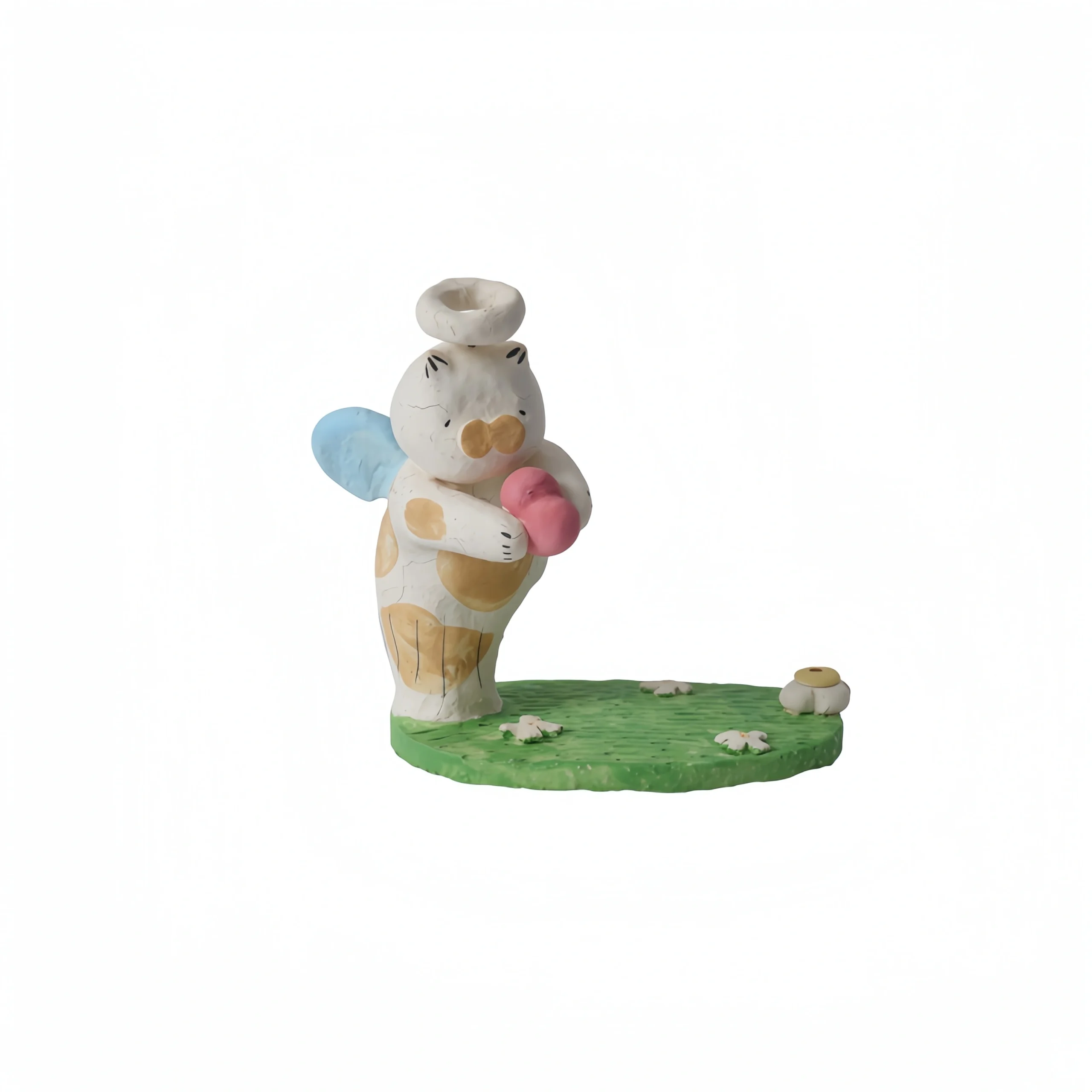 Kitten Holding Heart Phone Holder