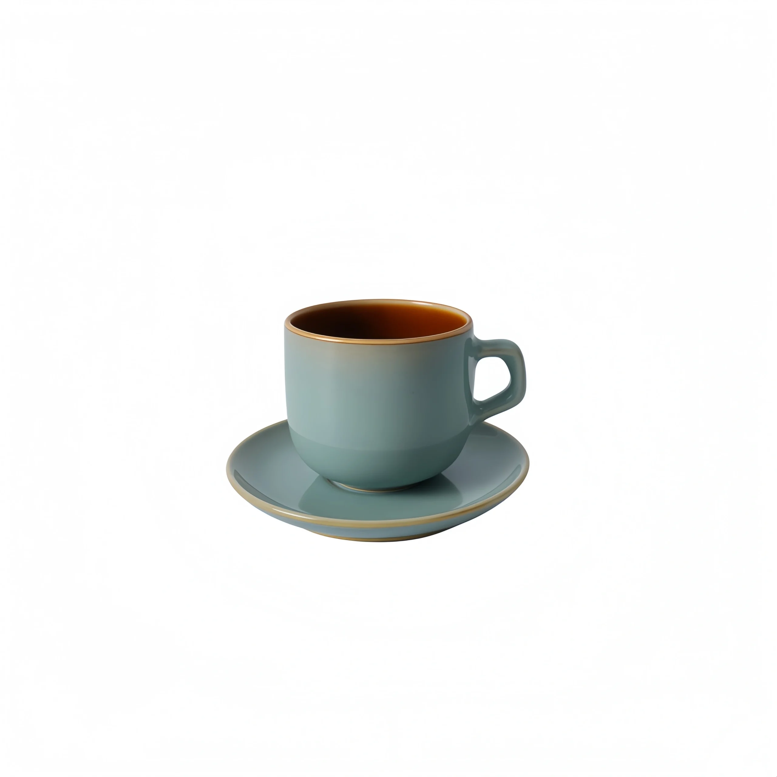 Teal Coffee Cup