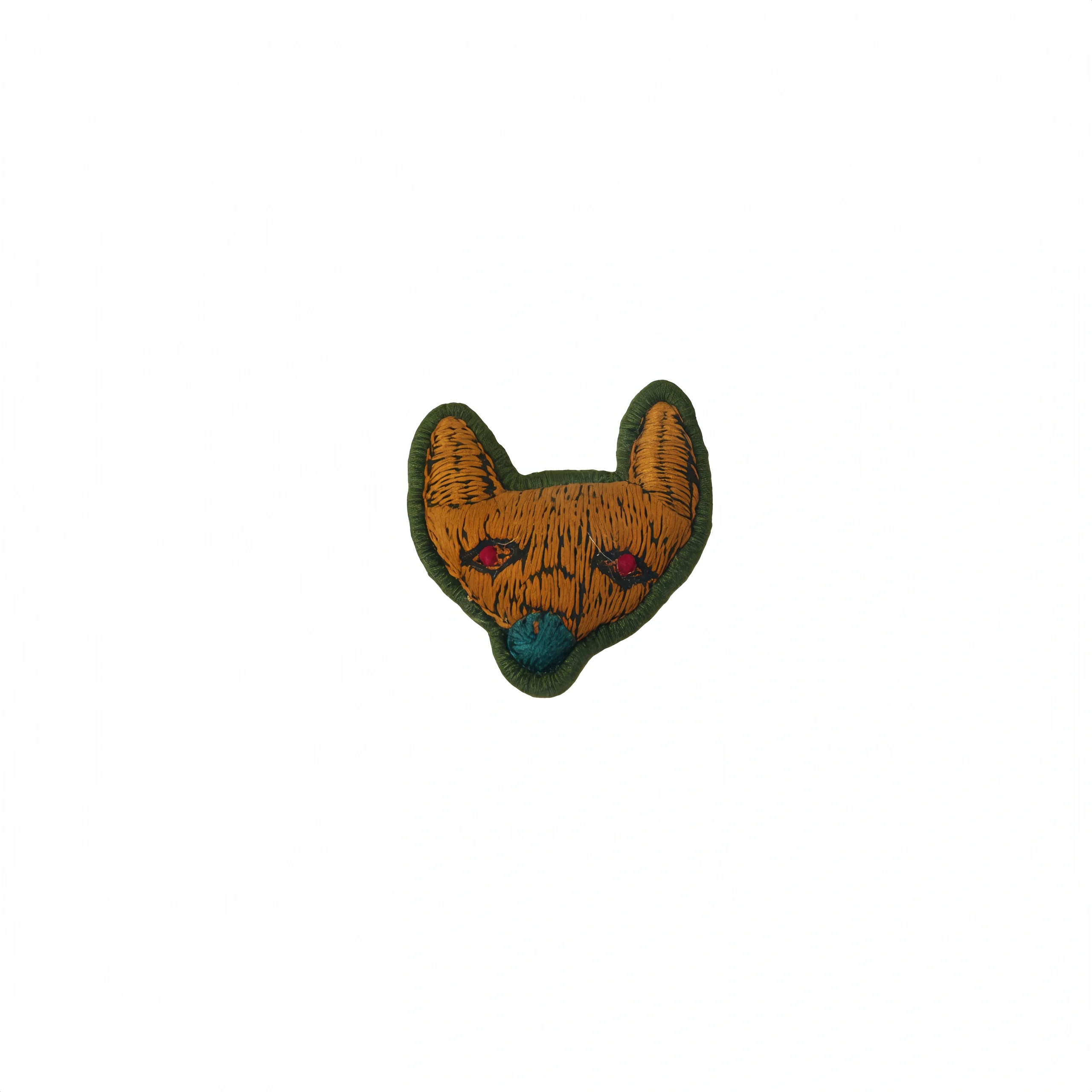 Yellow Fox Brooch