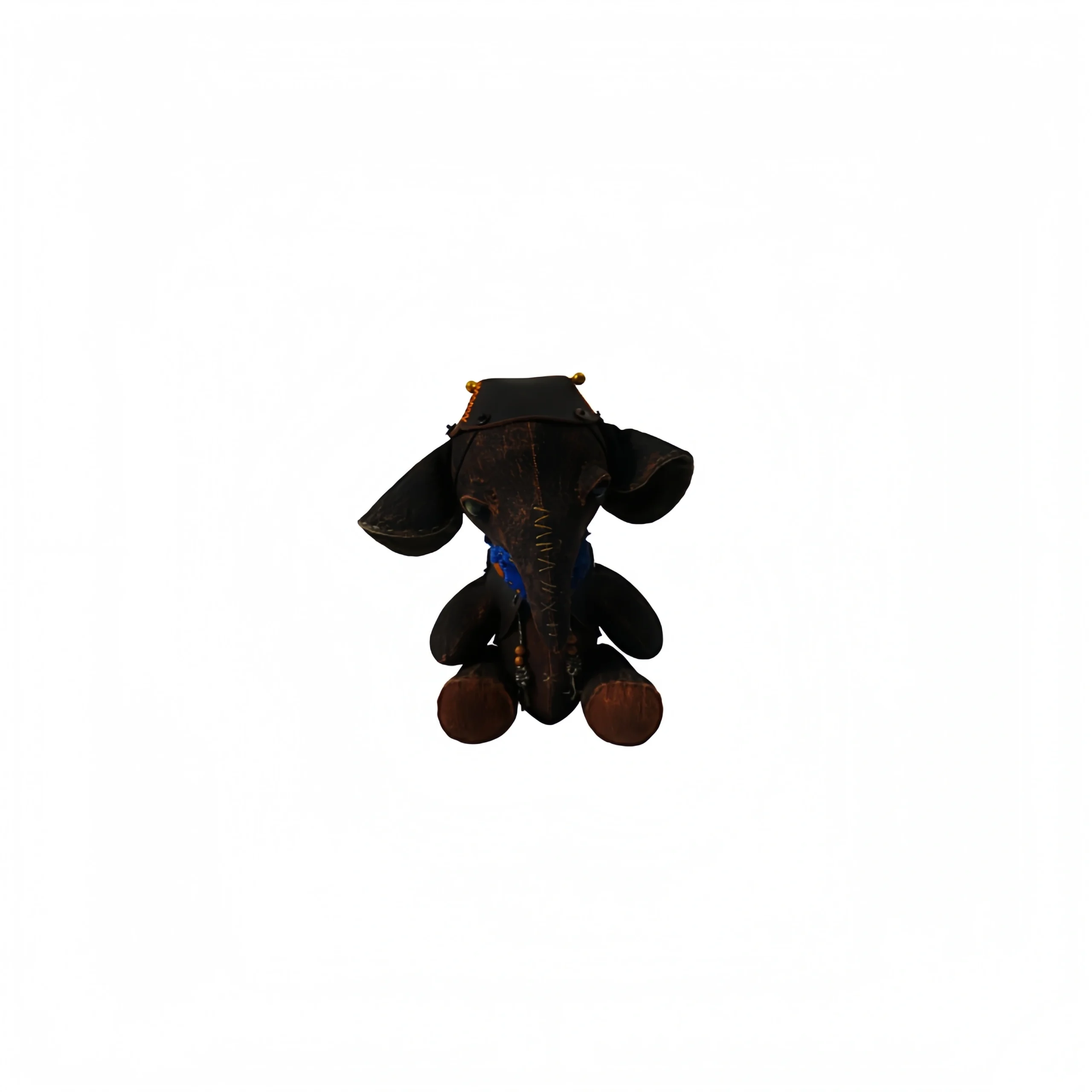 Brown & Black Elephant Plush