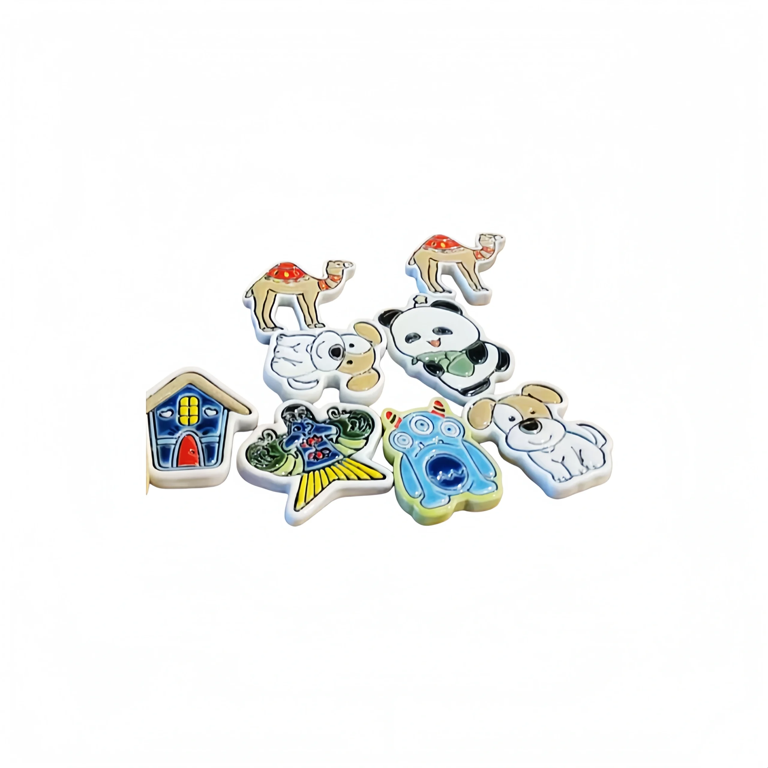 Ceramic House Refrigerator Magnet