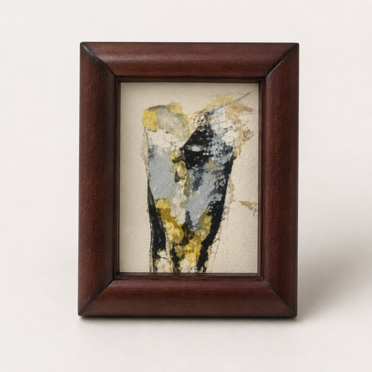 Abstract Flower Porcelain Plaque Painting
