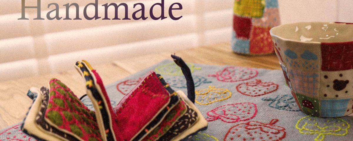 Soft textures and playful patterns in handmade textiles